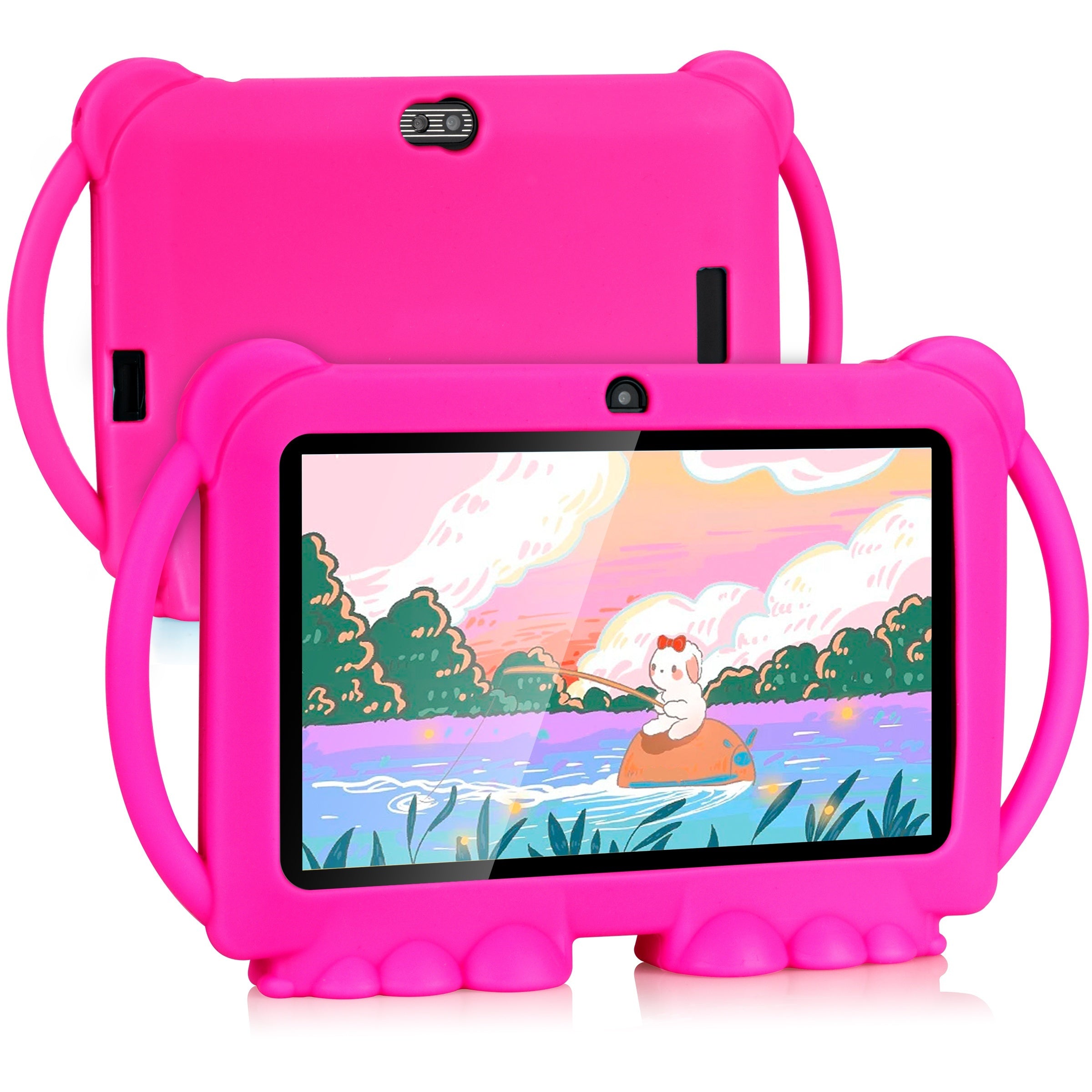 Tablette pour Enfants – Avec Protection Oculaire, Housse Antichoc et Support pour Applications Éducatives