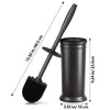 Brosse de Toilette Élégante avec Support - Pour une Salle de Bain Propre