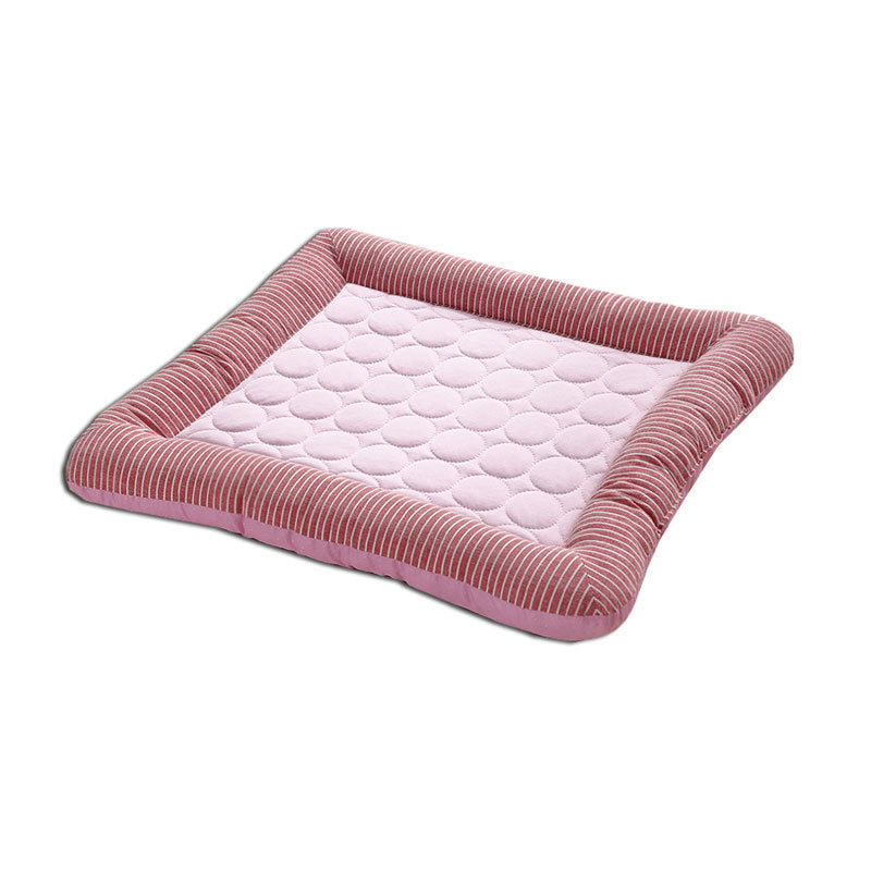 Tapis Rafraîchissant pour Animaux de Compagnie – Tapis Frais en Soie Glacée pour Chiens ou Chats en Bleu ou Rose