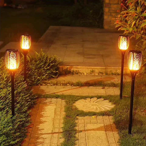 Torches de Jardin Solara à Énergie Solaire – Éclairage Magique en Flamme pour l'Extérieur