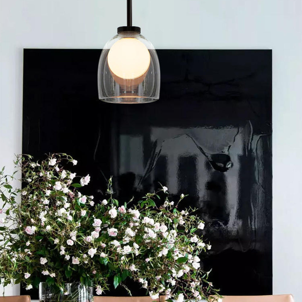 Suspension en Verre Moderne – Verre Fumé ou Transparent pour une Ambiance Élégante