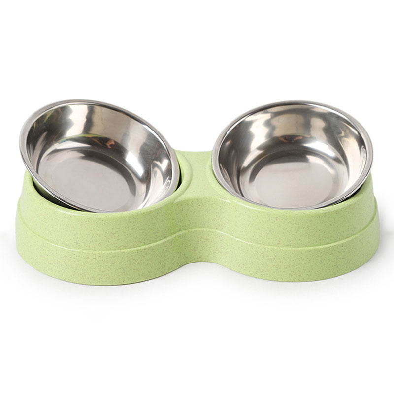 Bols Doubles en Acier Inoxydable pour Animaux de Compagnie – Parfait pour Manger et Boire