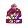 Bonnet LED Givré - Éclairé et Joyeux pour les Fêtes