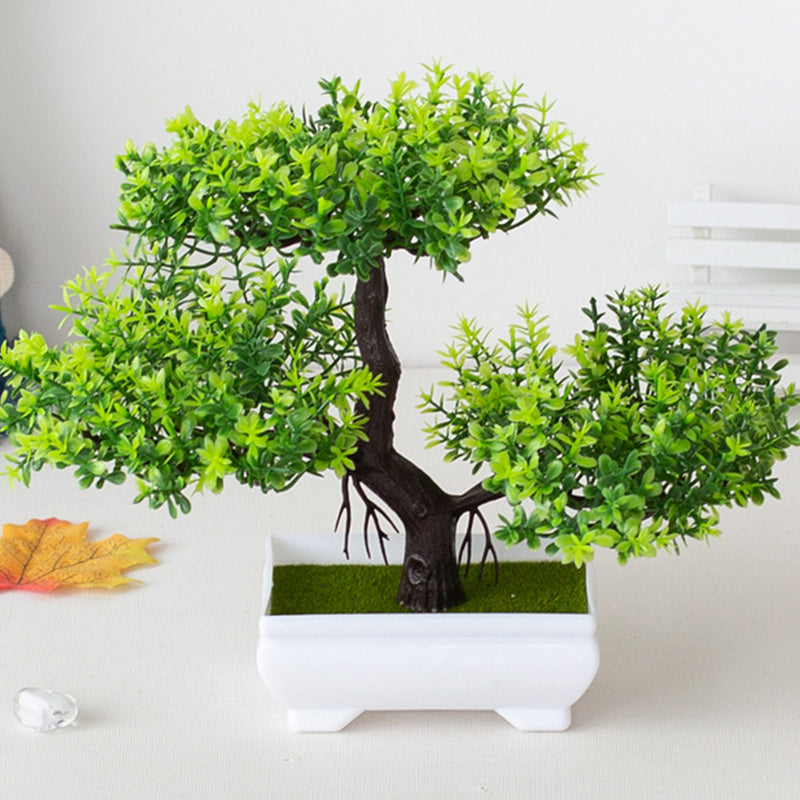 BlossomBonsai Arbre Artificiel – Mini Bonsai Réaliste avec Fleurs Roses