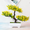BlossomBonsai Arbre Artificiel – Mini Bonsai Réaliste avec Fleurs Roses