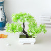 BlossomBonsai Arbre Artificiel – Mini Bonsai Réaliste avec Fleurs Roses