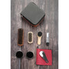Kit d'entretien pour chaussures LuxeShine 9 pièces | Kit de brosses et de cirage haut de gamme en crin de cheval pour l'entretien du cuir