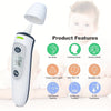 Thermomètre Digital 2-en-1 avec Mesure Rapide en 1 Seconde – Adapté pour le Front et l'Oreille
