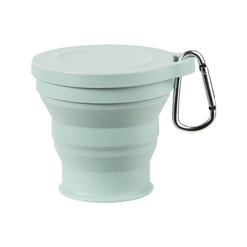 Tasse en Silicone Pliable avec Mousqueton - Tasse Portable et Durable pour l'Extérieur et le Camping