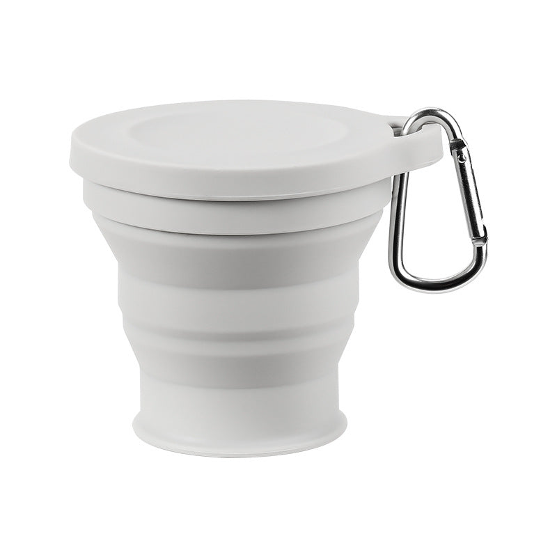 Tasse en Silicone Pliable avec Mousqueton - Tasse Portable et Durable pour l'Extérieur et le Camping