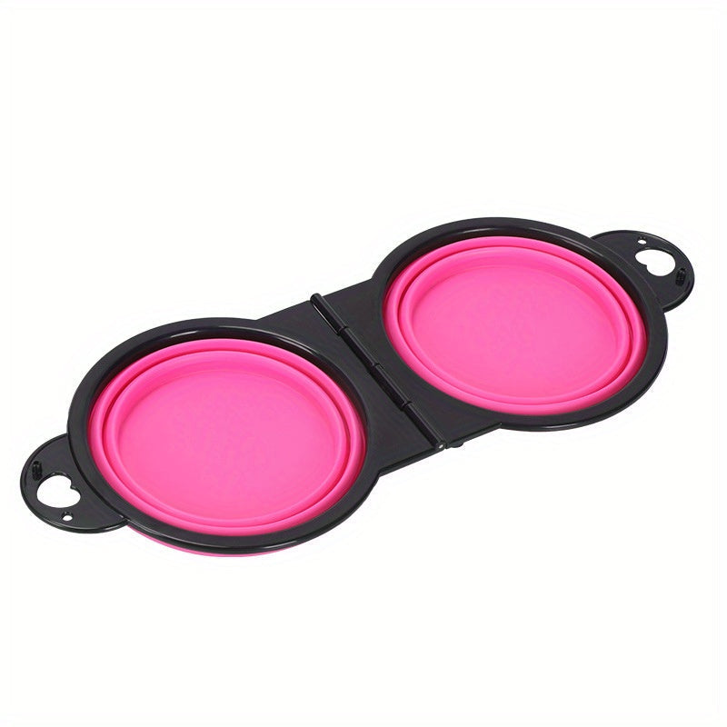 Bols pour Chiens Doubles Pliables – Pratiques et Portables pour Voyager et Marcher