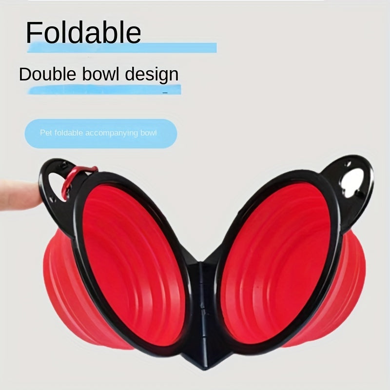 Bols pour Chiens Doubles Pliables – Pratiques et Portables pour Voyager et Marcher