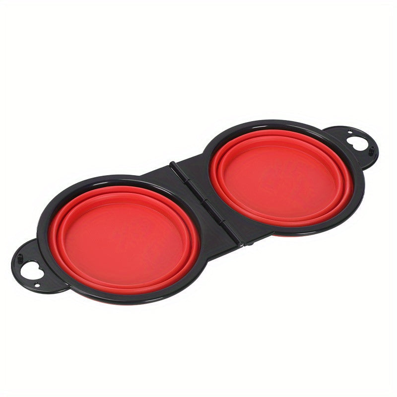 Bols pour Chiens Doubles Pliables – Pratiques et Portables pour Voyager et Marcher