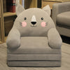 ÉléganceEnfant Canapé-Lit Pliant en Peluche | Chaise convertible et lavable, idéale pour la chambre et la salle de jeux