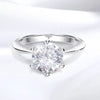 Bague GRA-Moissanite Brillante