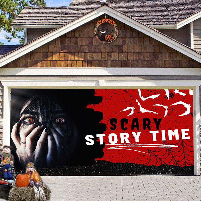 SpookShade | Crée une atmosphère d'Halloween inoubliable pour votre porte de garage