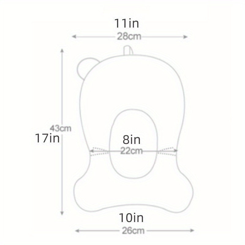 Tapis de Bain Bubbly Bear - Confort et Sécurité pour votre Bébé pendant le Bain