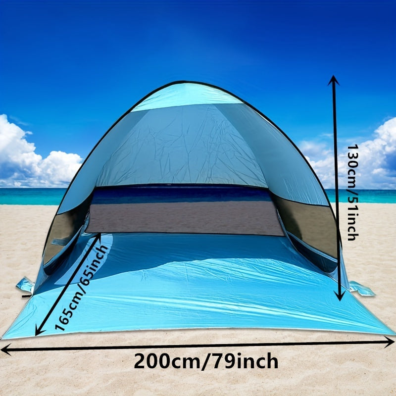 Tente de Plage Portable pour 2-3 Personnes – Protection UPF 50 et Design Léger