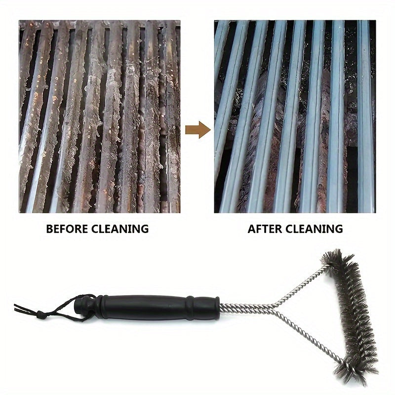 Brosse de BBQ en forme de Y avec Long Manche – Brosse de Nettoyage en Acier Inoxydable pour un Nettoyage Approfondi du Grill