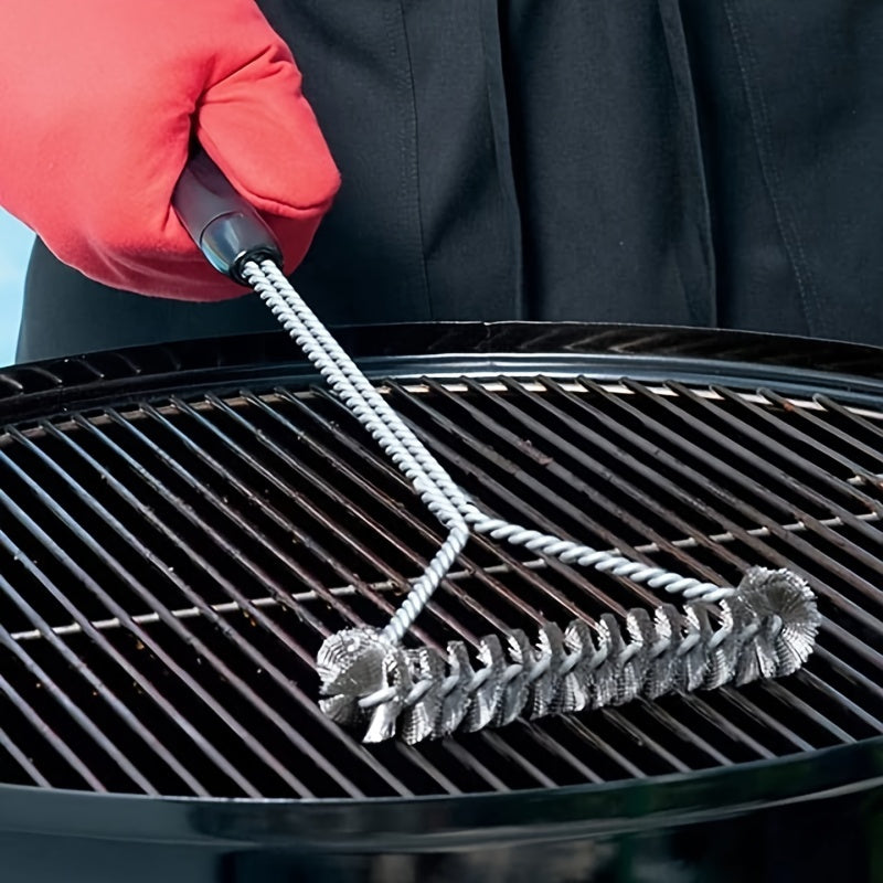 Brosse de BBQ en forme de Y avec Long Manche – Brosse de Nettoyage en Acier Inoxydable pour un Nettoyage Approfondi du Grill