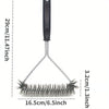Brosse de BBQ en forme de Y avec Long Manche – Brosse de Nettoyage en Acier Inoxydable pour un Nettoyage Approfondi du Grill