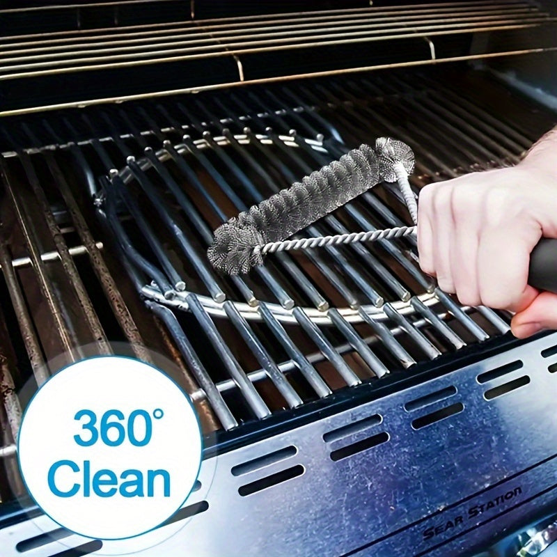 Brosse de BBQ en forme de Y avec Long Manche – Brosse de Nettoyage en Acier Inoxydable pour un Nettoyage Approfondi du Grill