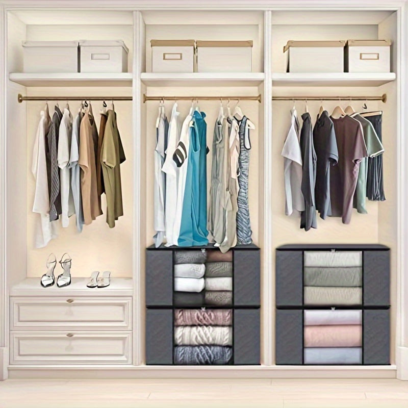 Bacs de rangement en tissu Luxe OpulentHaven | Bacs spacieux et pliables pour une organisation élégante de la maison et tranquillité