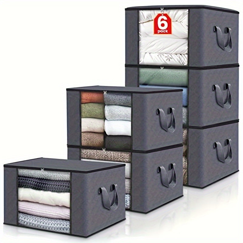 Bacs de rangement en tissu Luxe OpulentHaven | Bacs spacieux et pliables pour une organisation élégante de la maison et tranquillité