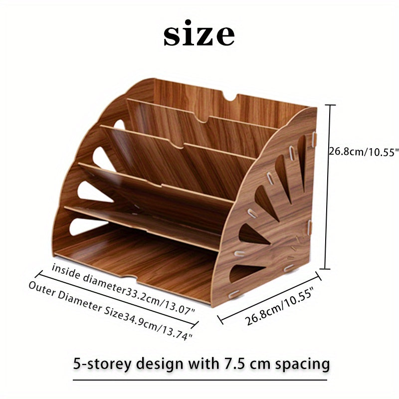 WoodFlow A4 Organizer – Rangement Élégant pour Chaque Bureau
