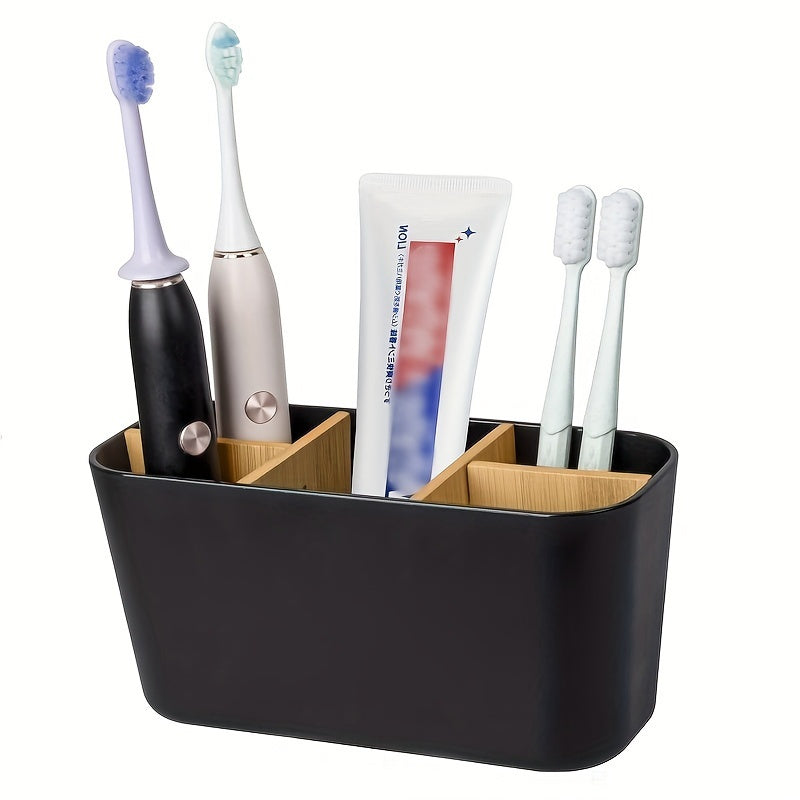 Support de Brosse à Dents Moderne avec 5 Compartiments – Élégant et Organisé pour une Utilisation dans la Salle de Bain