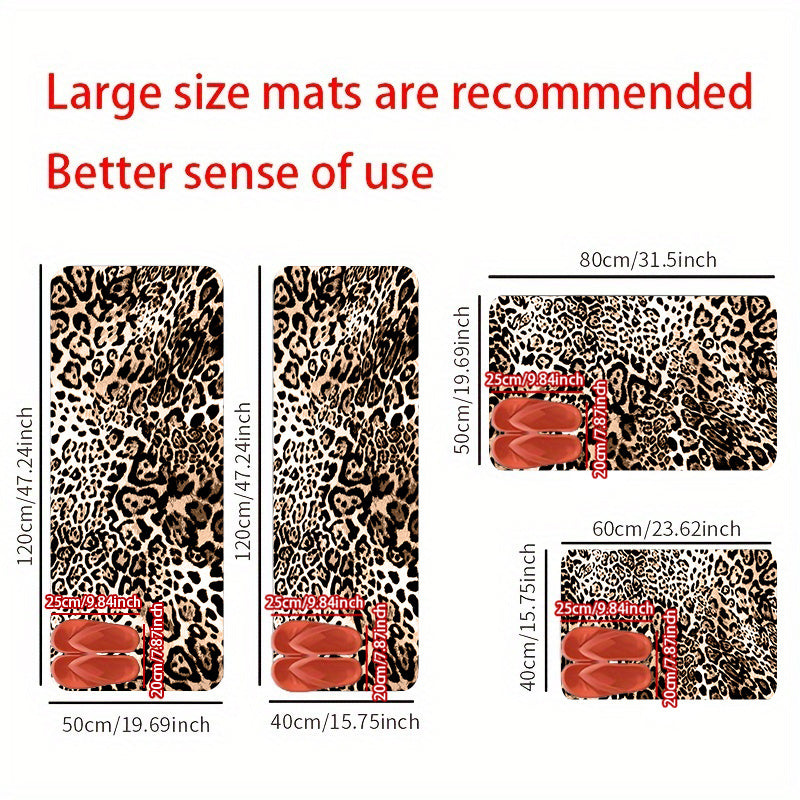Tapis de Bain à Imprimé Animaux Tendance - Pour Confort et Style