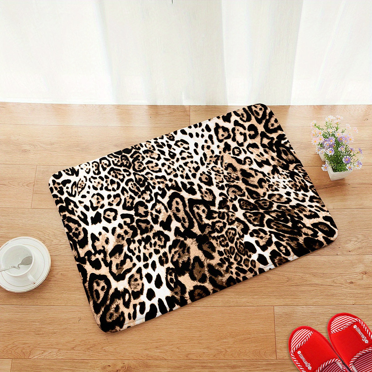 Tapis de Bain à Imprimé Animaux Tendance - Pour Confort et Style