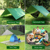 Auvent de Camping 3x3 Mètres - Imperméable et Résistant au Vent