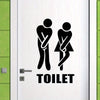 Autocollants de Toilettes Joyeux - Pour Une Salle de Bain Créative