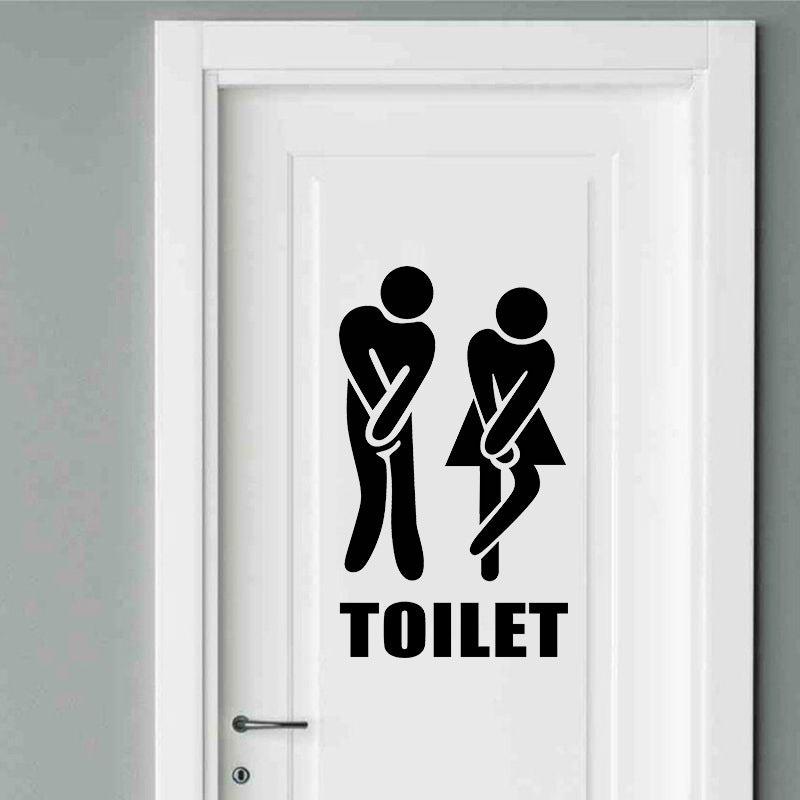 Autocollants de Toilettes Joyeux - Pour Une Salle de Bain Créative