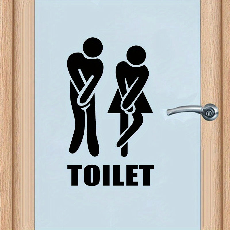 Autocollants de Toilettes Joyeux - Pour Une Salle de Bain Créative