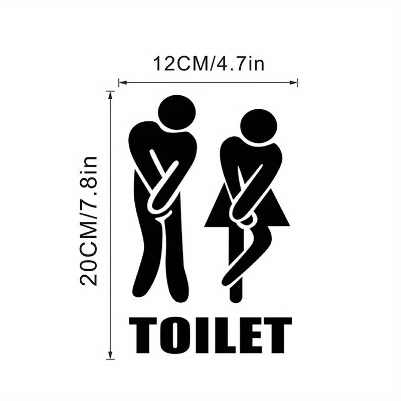 Autocollants de Toilettes Joyeux - Pour Une Salle de Bain Créative