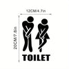 Autocollants de Toilettes Joyeux - Pour Une Salle de Bain Créative