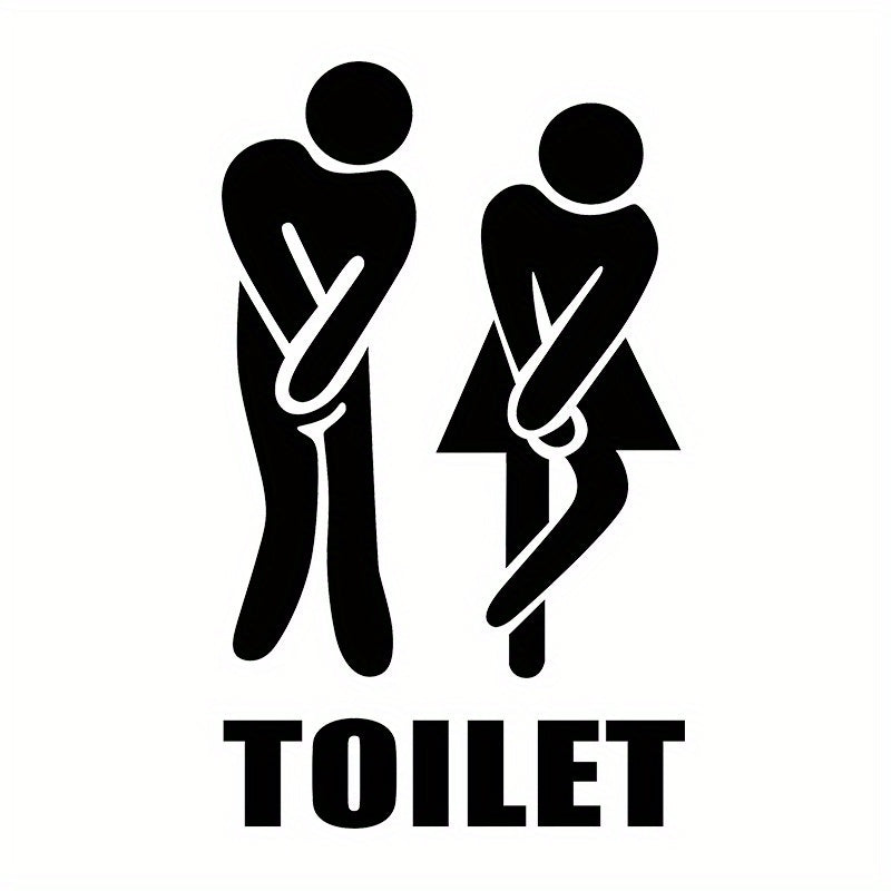 Autocollants de Toilettes Joyeux - Pour Une Salle de Bain Créative