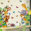 Autocollants Muraux d'Animaux Colorés - Plaisir de Jeu pour les Enfants