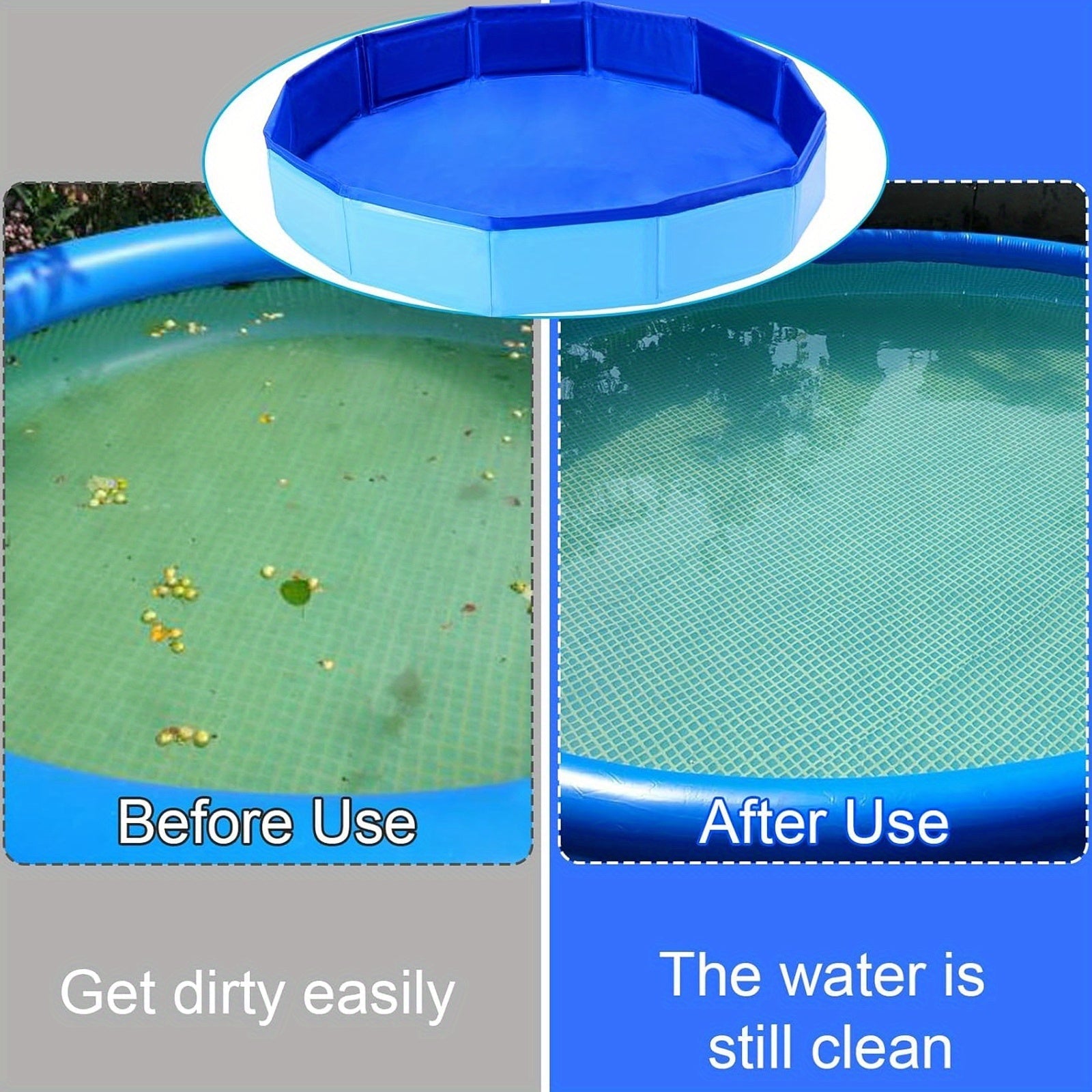 Bassin de Pieds Portable Pliable – Lavage de Pieds Facile pour la Piscine