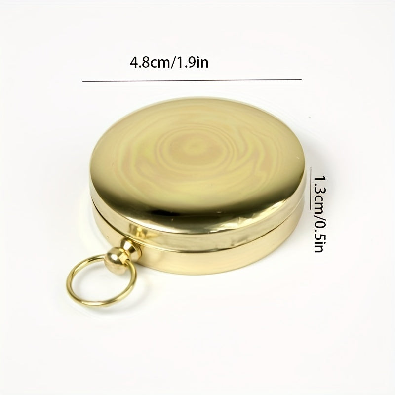 Boussole de Survie en Cuivre – Étanche et Luminescente pour Aventures Nocturnes