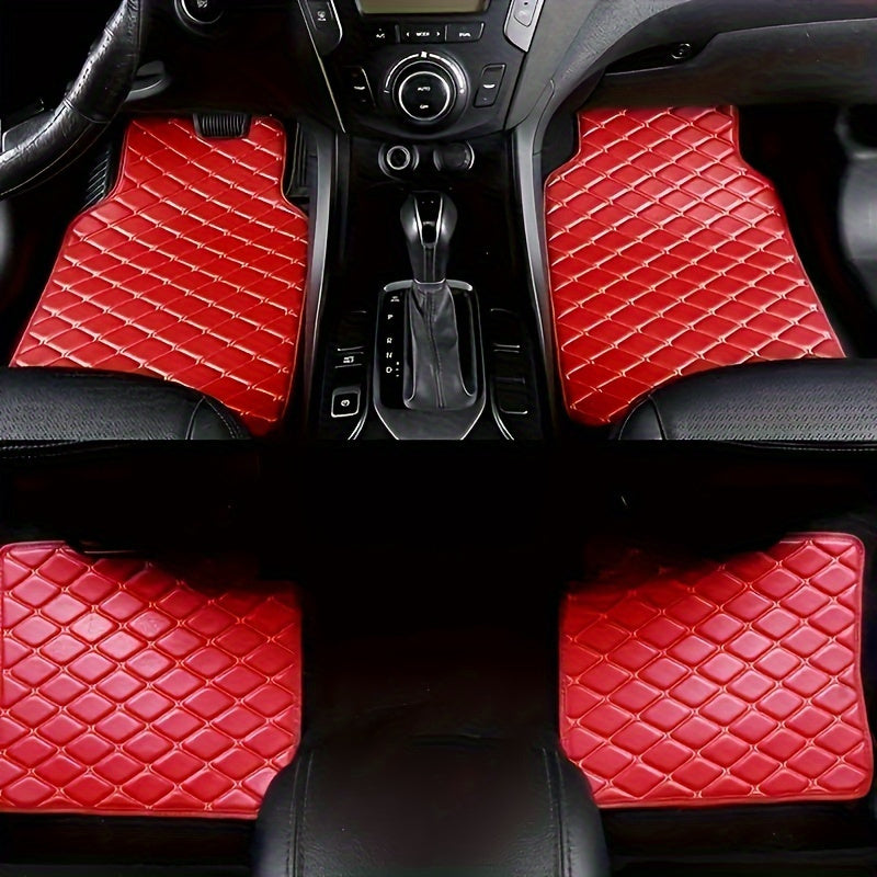 Tapis de Sol en PU Cuir Luxe pour Voitures – Durable et Facile à Entretenir