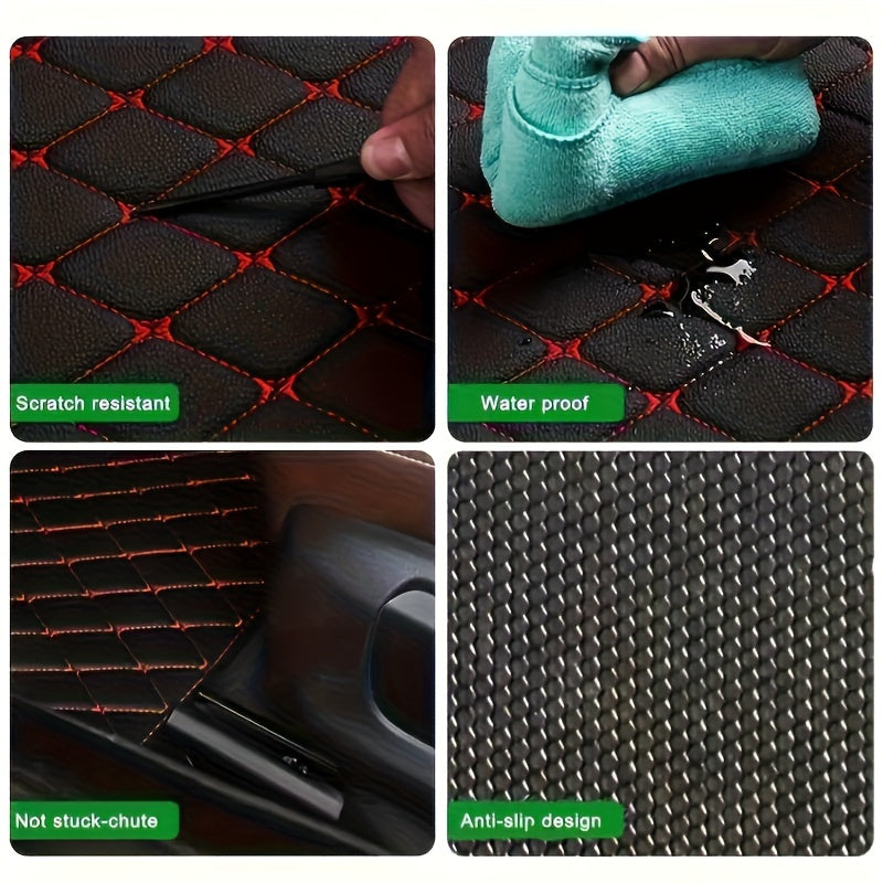 Tapis de Sol en PU Cuir Luxe pour Voitures – Durable et Facile à Entretenir