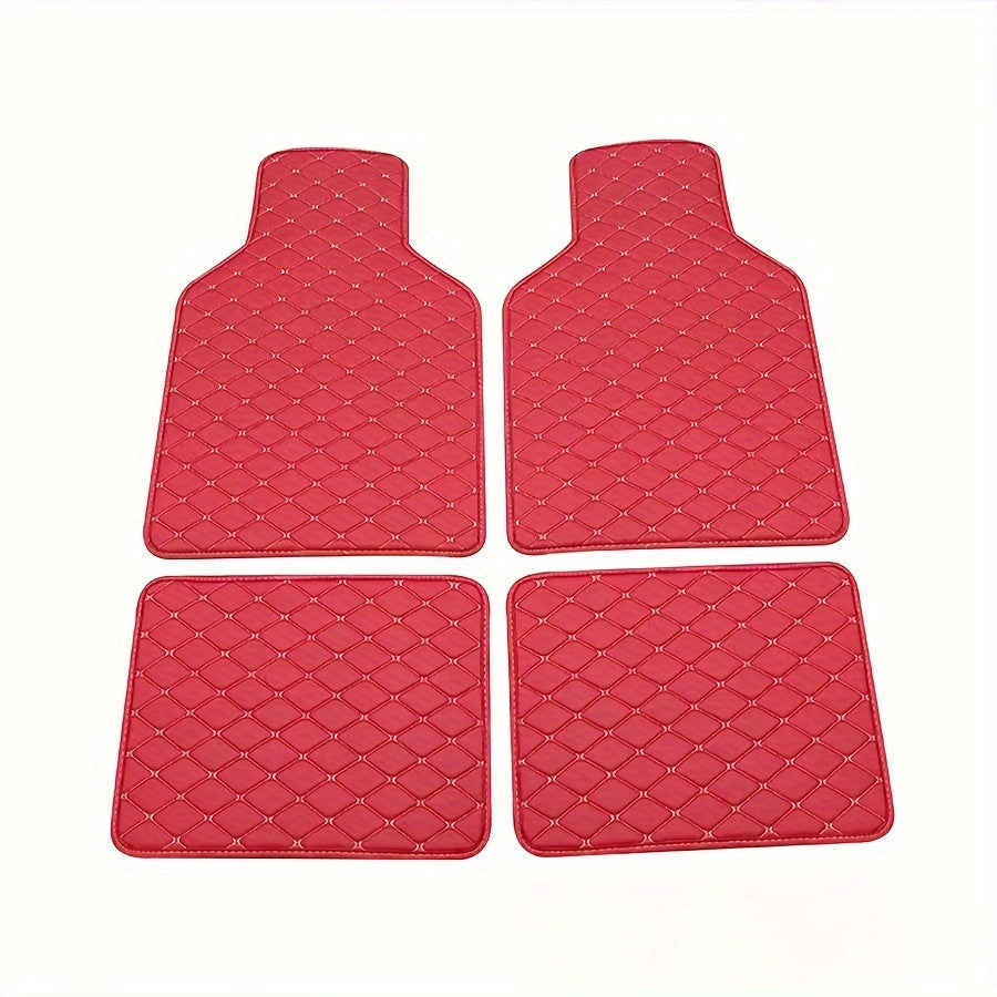 Tapis de Sol en PU Cuir Luxe pour Voitures – Durable et Facile à Entretenir