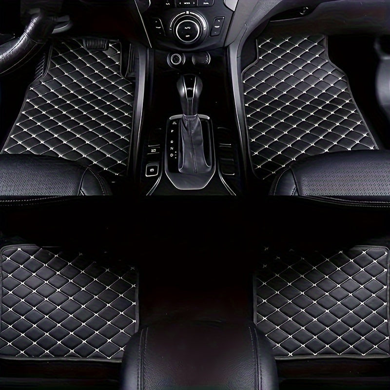 Tapis de Sol en PU Cuir Luxe pour Voitures – Durable et Facile à Entretenir