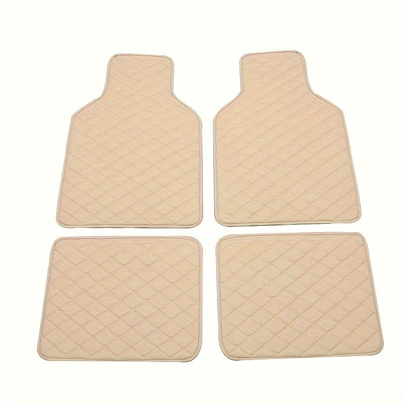 Tapis de Sol en PU Cuir Luxe pour Voitures – Durable et Facile à Entretenir