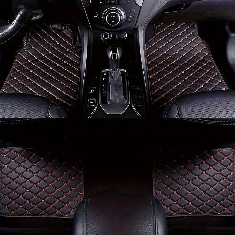 Tapis de Sol en PU Cuir Luxe pour Voitures – Durable et Facile à Entretenir