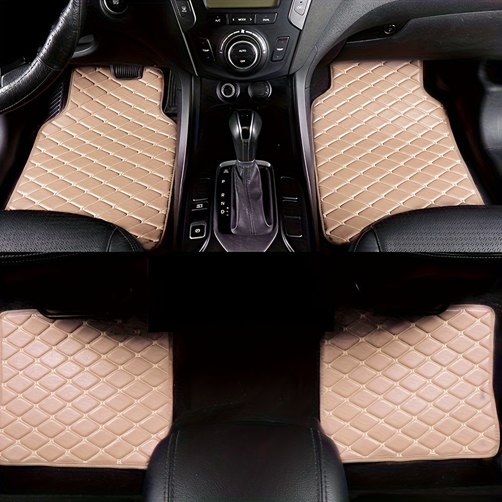 Tapis de Sol en PU Cuir Luxe pour Voitures – Durable et Facile à Entretenir