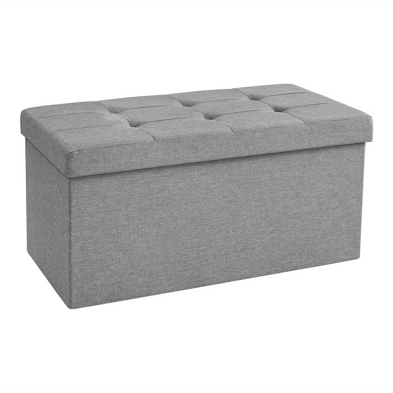 Pouf de Rangement Deluxe EleganceHaven | Pouf pliable de 80L pour des espaces de vie raffinés
